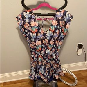 Floral print romper